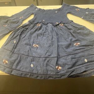 Free People Blue Floral Mini Dress